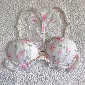Victoria’s Secret PINK Floral Lace Date Racerback Bra 💐